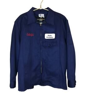 Riverside Flexbac Vintage Work Jacket M Full Zip Thinsulate Embroidered Patch